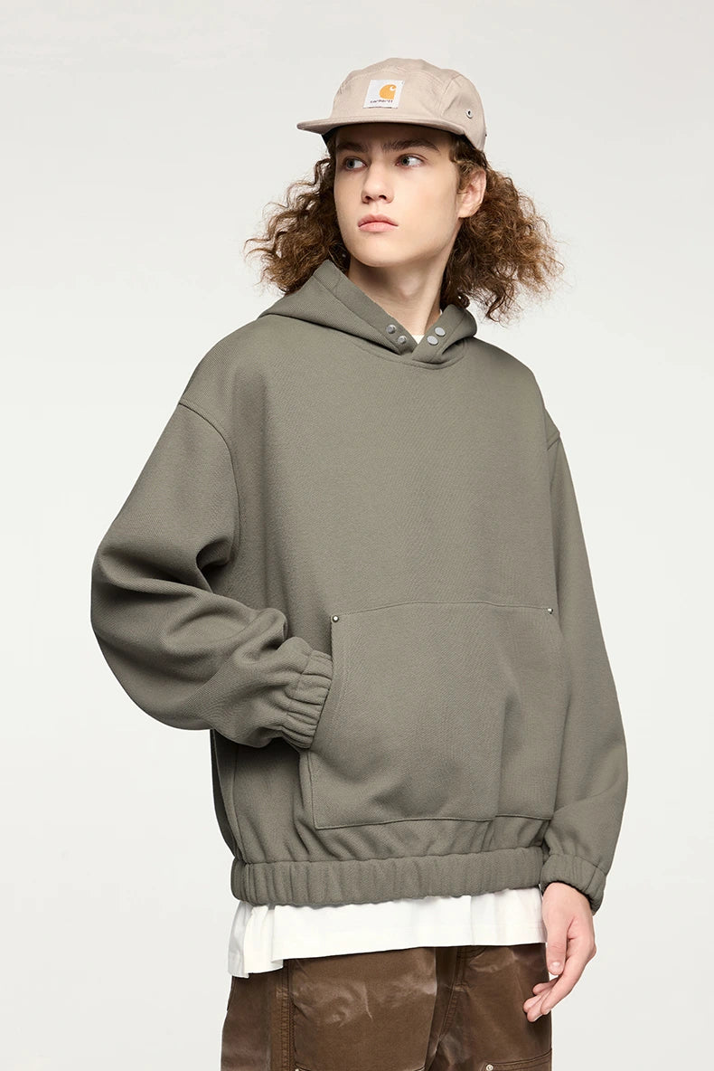 Oversize Hoodie Herren Grau