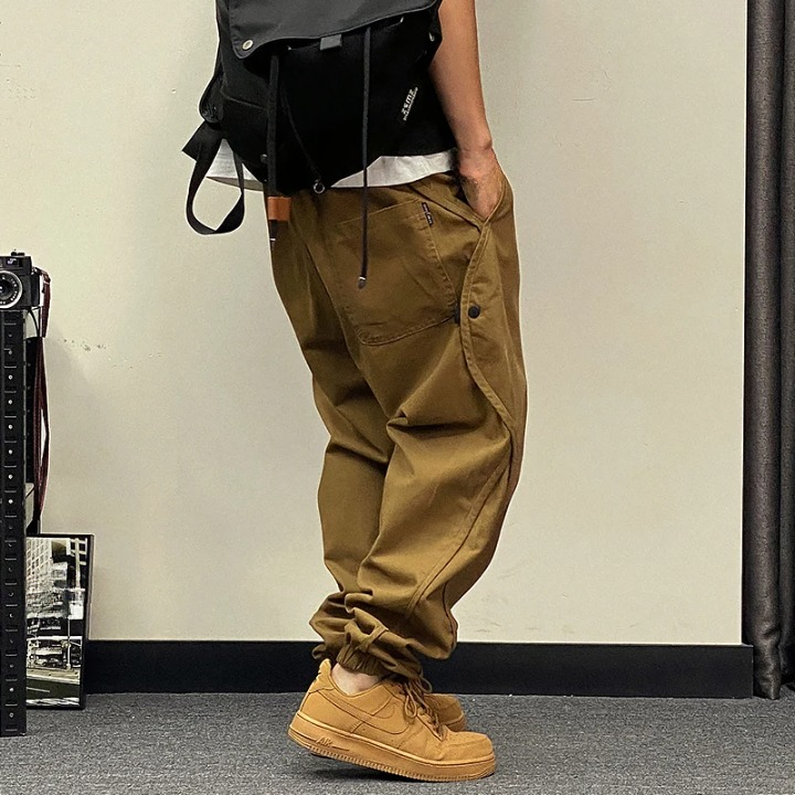 Baggy Cargo Hose Herren Braun