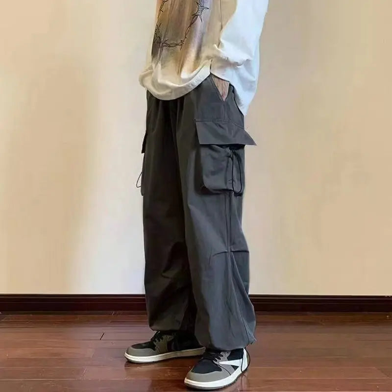 Baggy Cargo Pants Herren Grau