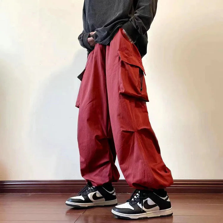 Baggy Cargo Pants Herren Rot