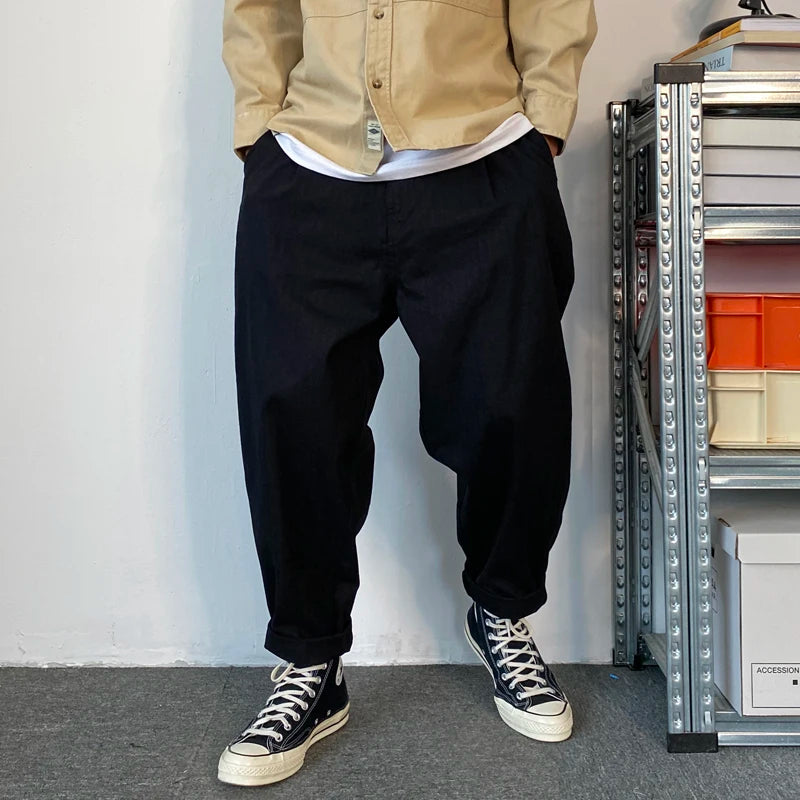 Baggy Cargohosen Herren Schwarz