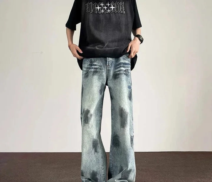 Baggy Denim Jeans Herren