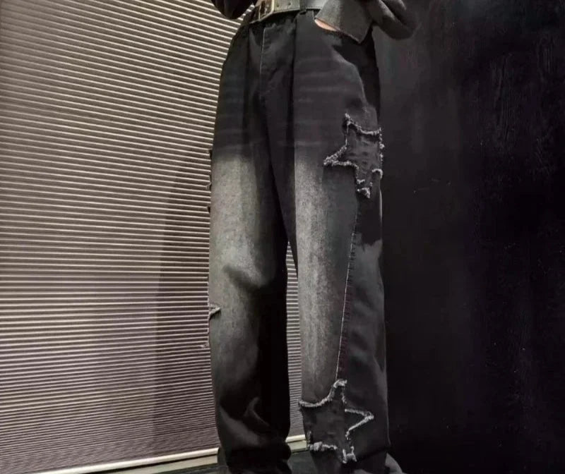 Baggy Jeans Y2k Schwarz