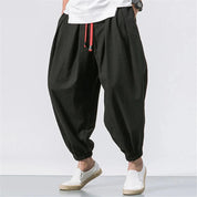 Baggy Leinenhose