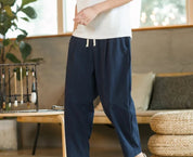 Baggy Leinenhose Herren