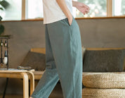 Baggy Leinenhose Herren