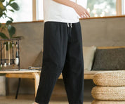 Baggy Leinenhose Herren