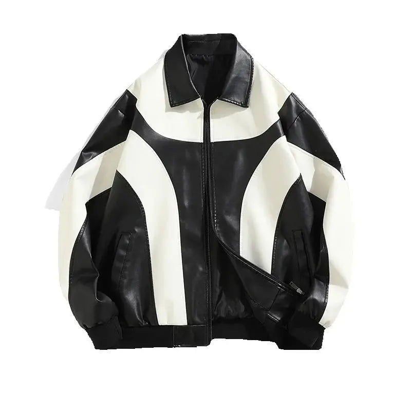 Biker Lederjacke Herren Oversize
