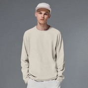 Cotton Oversized Sweatshirt Beige