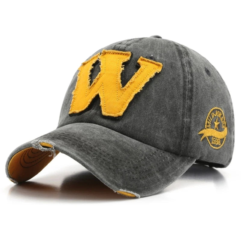 Dad Caps Herren Grau