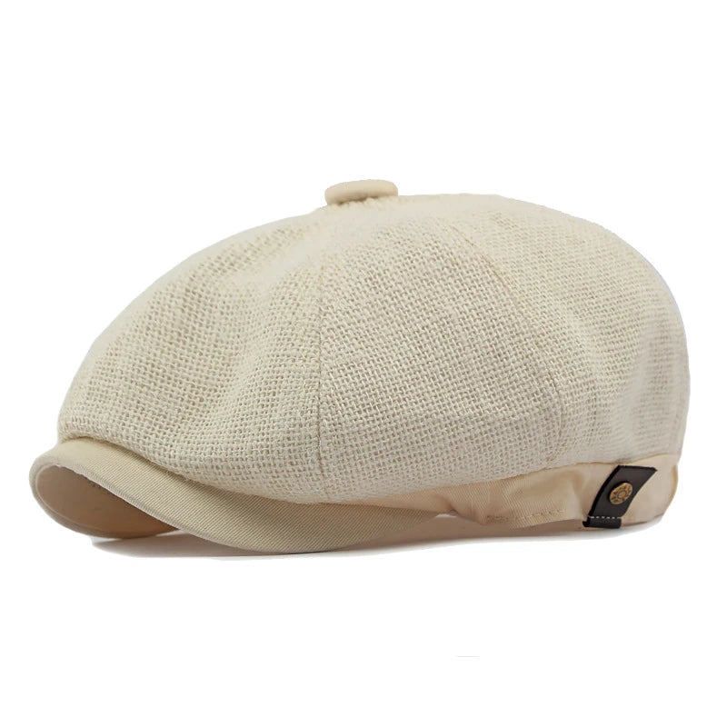 Flat Cap Men Beige