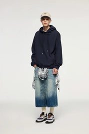 Fleece Hoodie Herren Oversize