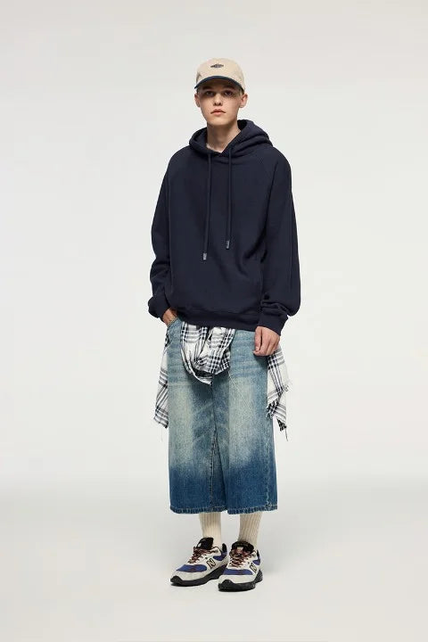 Fleece Hoodie Herren Oversize