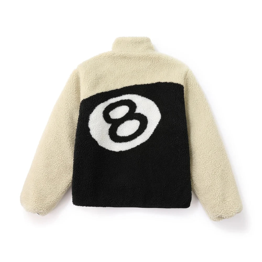 Fleece Zip Jacke Weiß