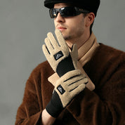 Handschuhe Herren Fleece Beige