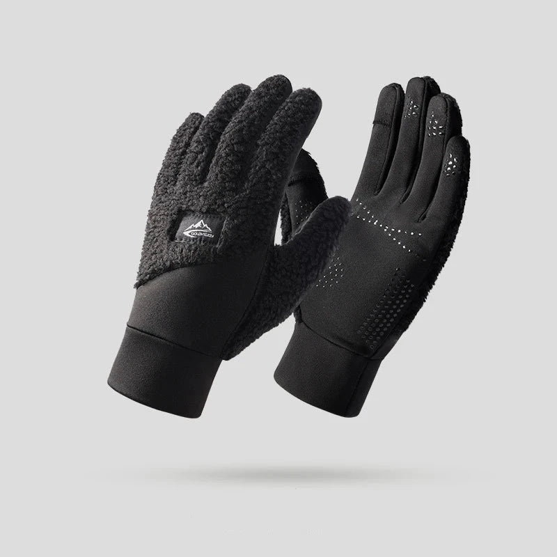 Handschuhe Herren Fleece Schwarz