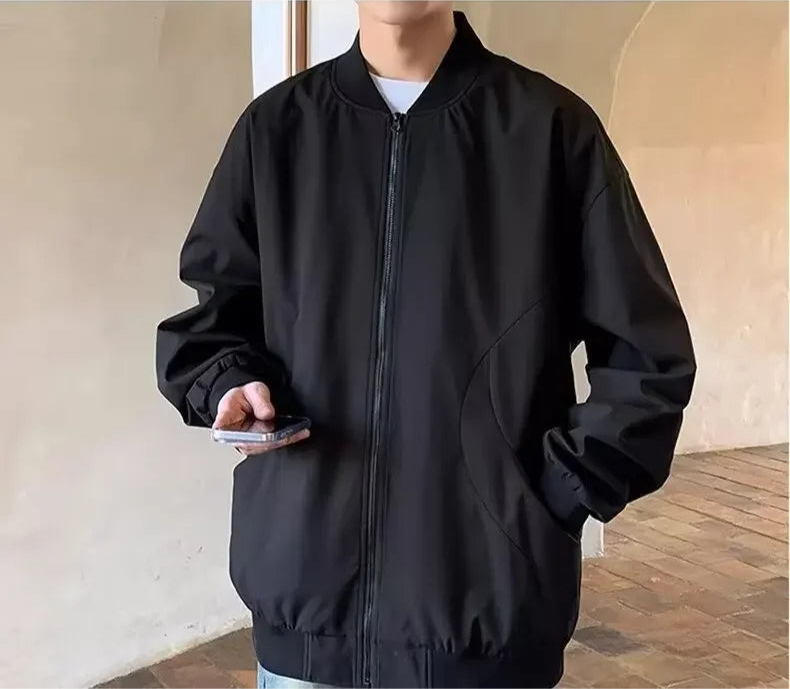 Oversize Bomberjacke Beige