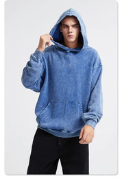Oversize Hoodie Herren Grau
