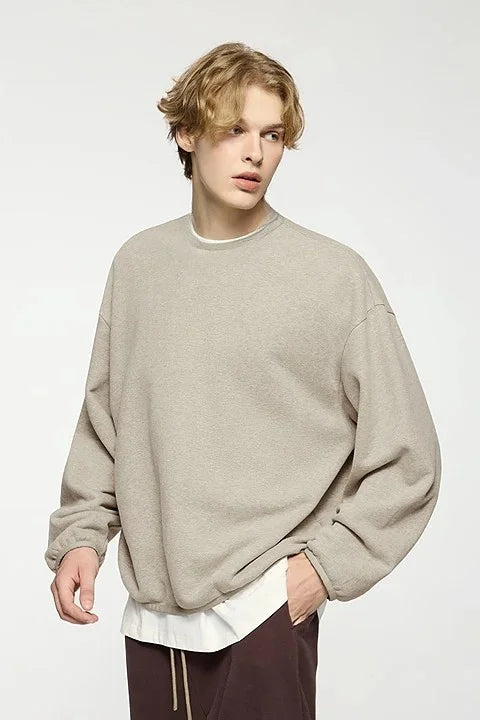 Oversize Fleece Pullover Herren