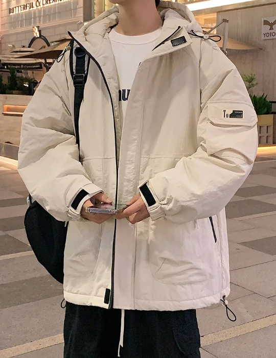 Jacke Herren Oversize Beige