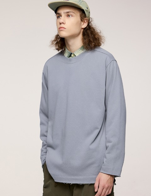 Oversize Pullover Herren Blau