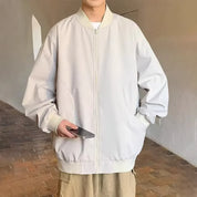 Oversize Bomberjacke Beige