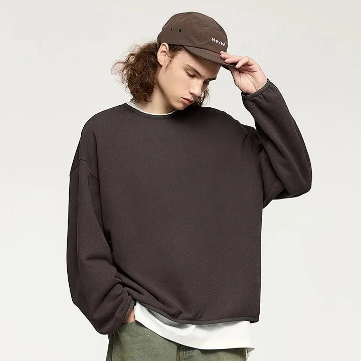 Oversize Fleece Pullover Herren
