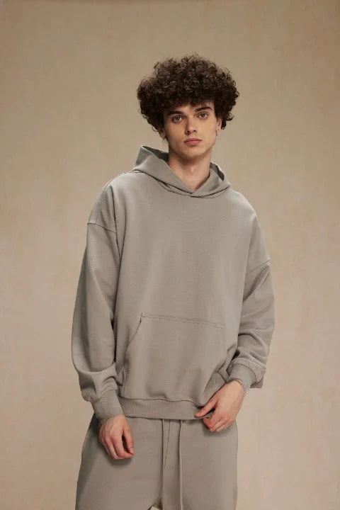Oversize Hoodie Beige Herren
