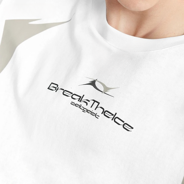 Oversize T Shirt Baumwolle Weiß