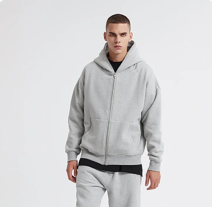Oversized Sweatshirt Jacke Herren