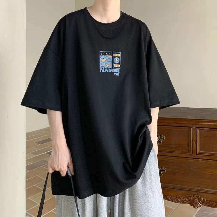 Oversized T Shirt Herren Backprint