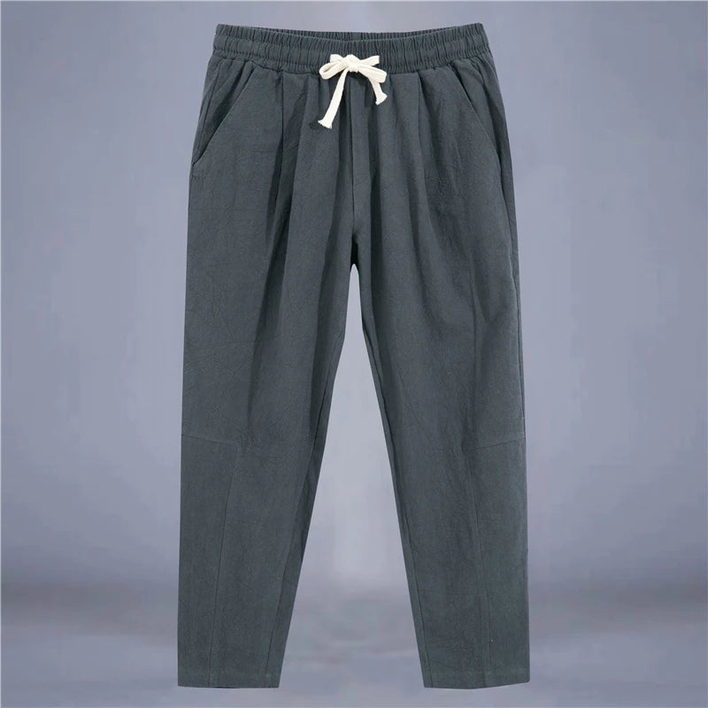 Baggy Leinenhose Herren