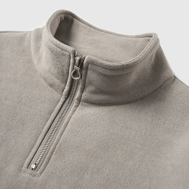 Oversize Half Zip Sweatshirt