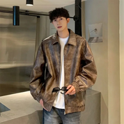 Oversize Lederjacke Men