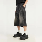 Baggy Shorts Herren Schwarz