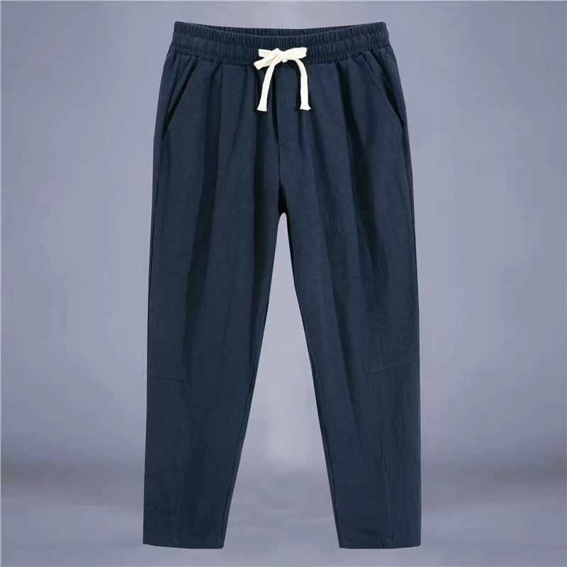 Baggy Leinenhose Herren