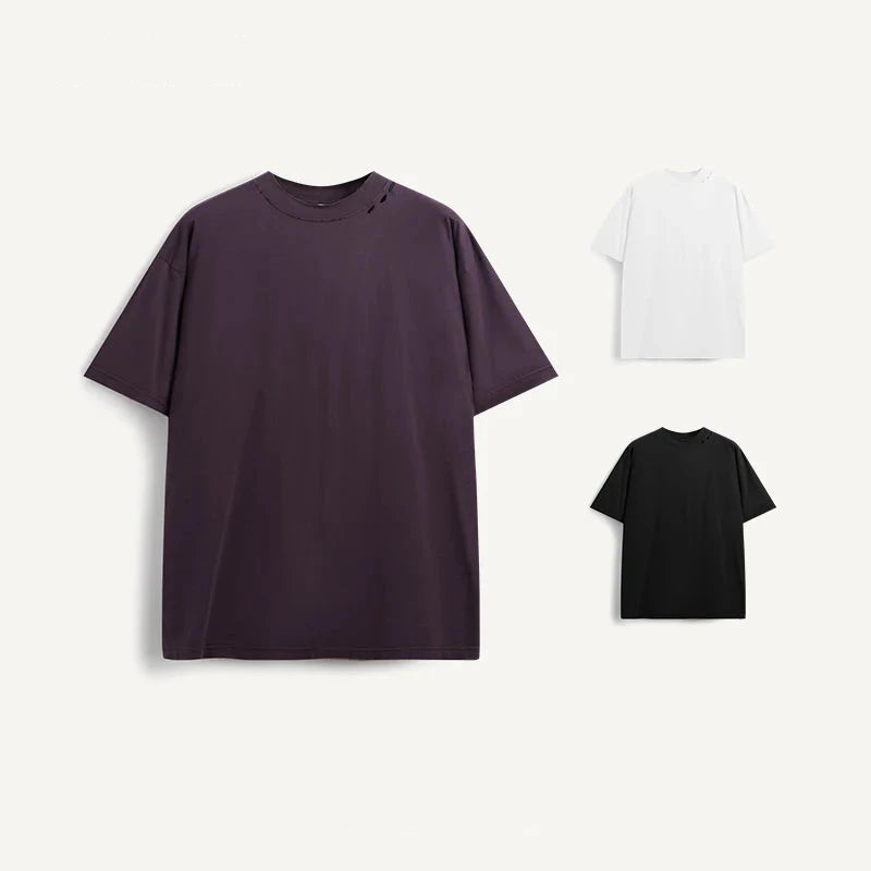 Basic T Shirt Herren Oversize