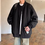 Oversize Bomberjacke Beige