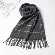 Schal Herren Winter Grau