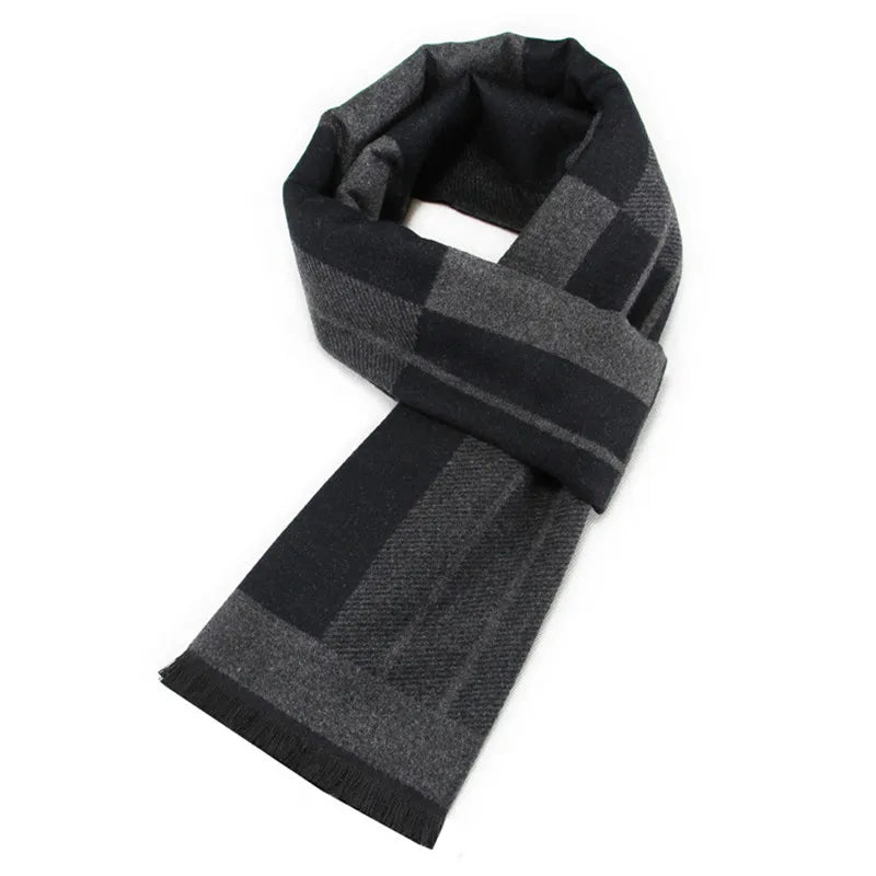 Schal Herren Fleece Schwarz
