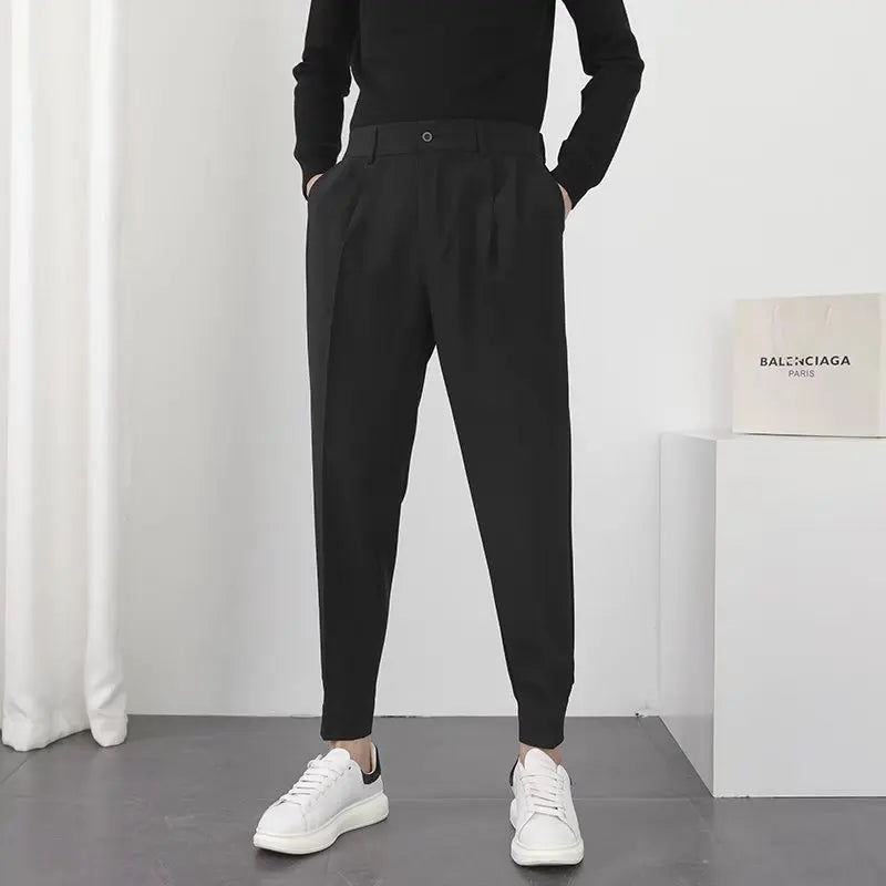 Baggy Anzughose Beige