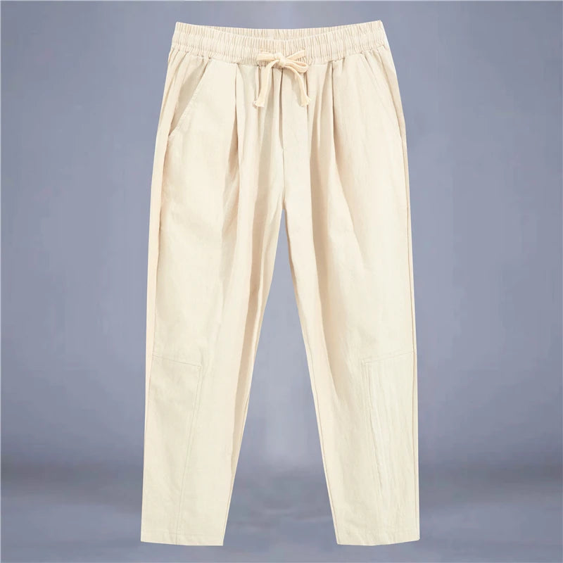 Baggy Leinenhose Herren