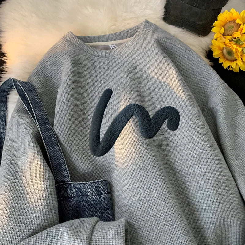 Sweatshirt Herren Ohne Kapuze Grau