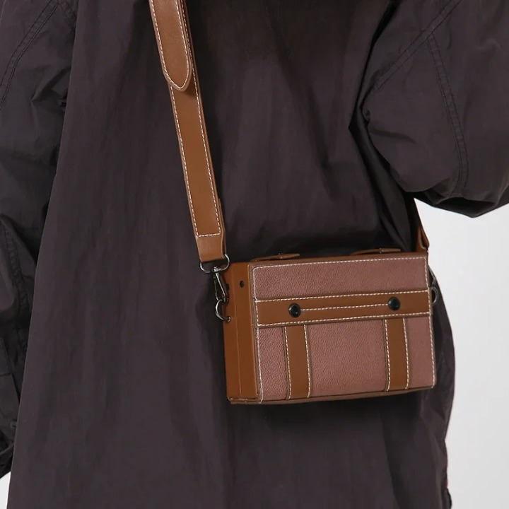Umhängetasche Herren Streetwear Braun