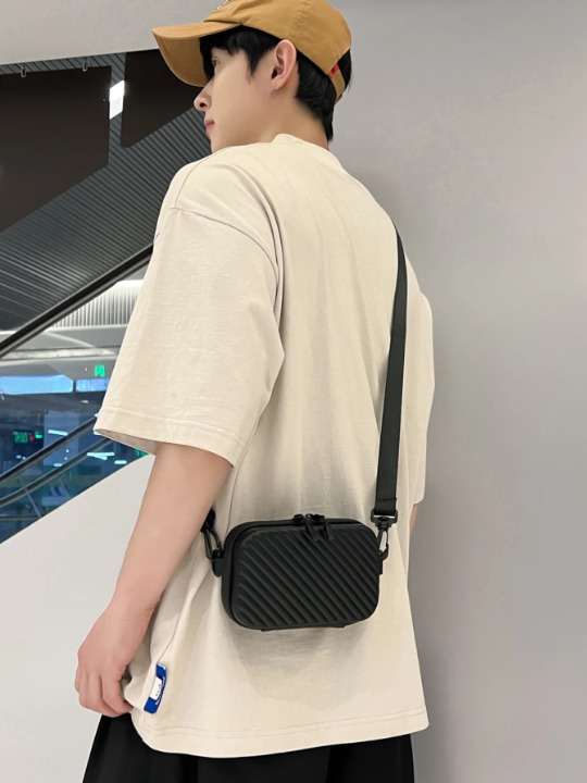 Umhängetasche Herren Mini Schwarz