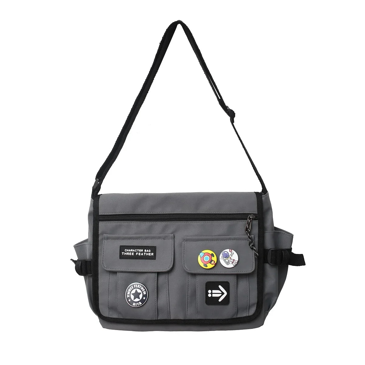 Umhängetasche Herren Outdoor Grau