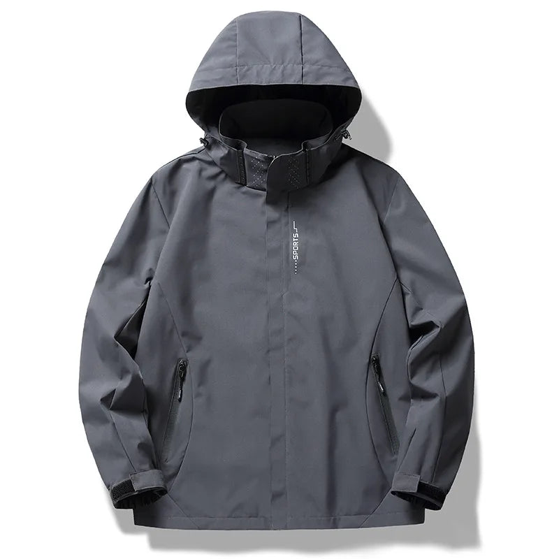 Windbreaker Herren Grau