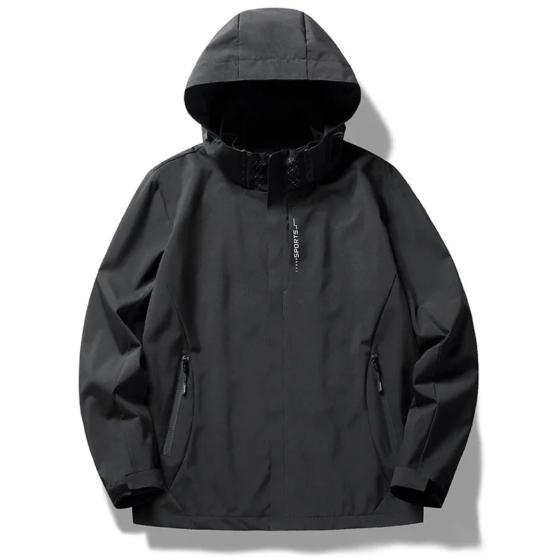 Windbreaker Herren Schwarz