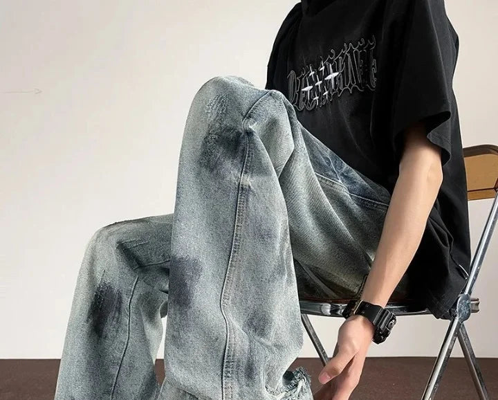 Baggy Denim Jeans Herren