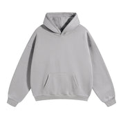 Oversized Hoodie Herren Basic Grau